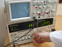 Using a oscilloscope